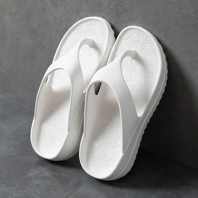 Women\'s Fashion Wedges Non-Slip Flip Flops New Summer Couples Home Comfort Soft Sole Slipper Woman Eva Beach plus size clip toe