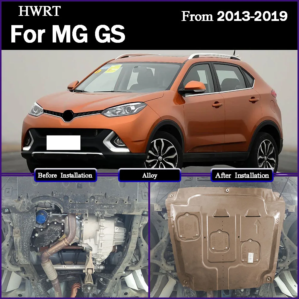 

For MG GS 2013-2019 1.5T 2.0T Engine Guard Board Splash Shield Mud Fender Plate Cover Black Car Mudflap Mudapron Mudguard