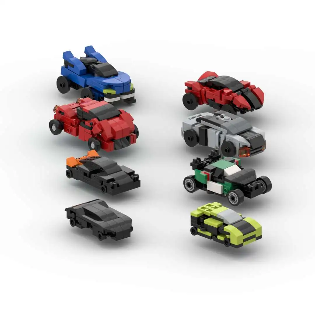 MOC Shape-shifting mini Shape-shifting Mecha exoscheleton Car series robot puzzle building blocks giocattolo regalo di compleanno del ragazzo