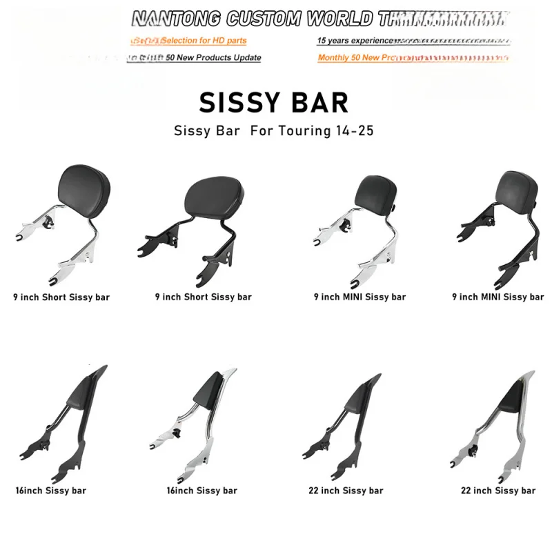 

Подходит для спинки мотоцикла Harley 14-25Highway Glide Avenue Glide Road King, большая спинка, острая спинка с бантом