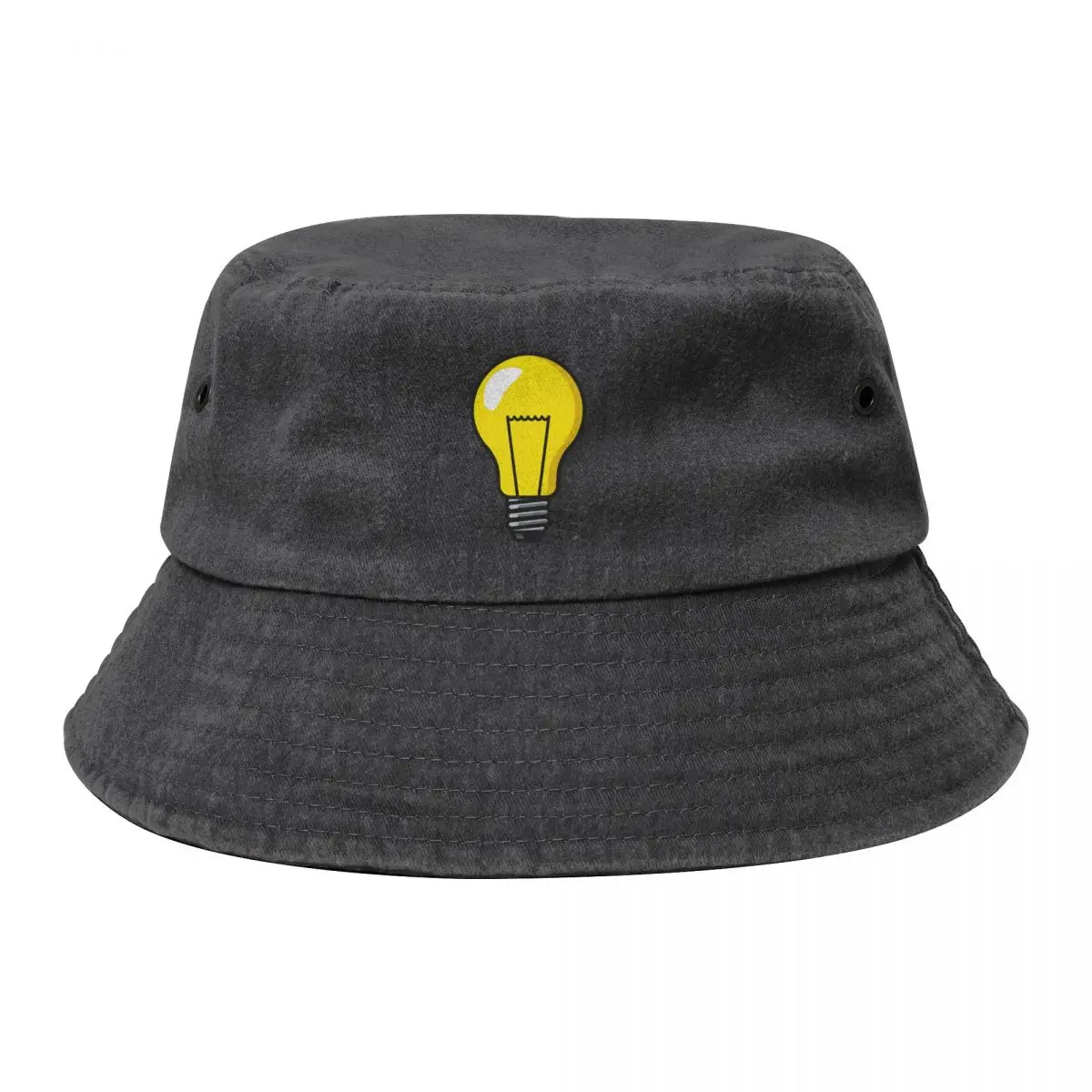 

Bulb light illustration gift idea Bucket Hat Horse Hat Bobble Hat Beach hiking Women Men's