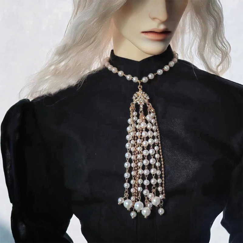 

D04-A1037 children handmade toy 1/3 MDD MSD Doll BJD/SD doll Accessories jewels Pearl scarf necklace 1pcs