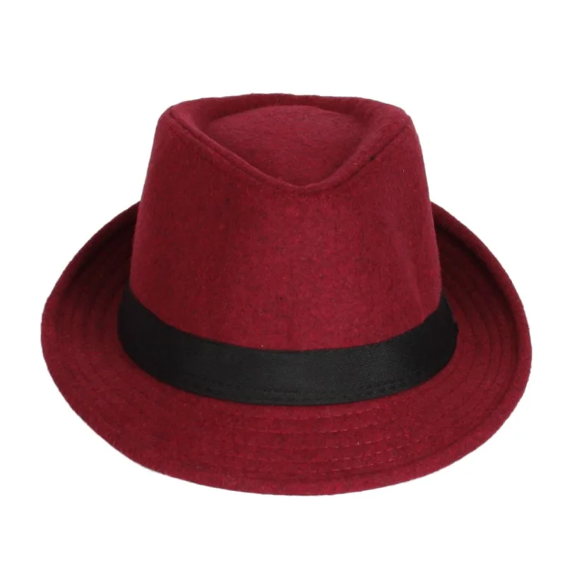 Wholesale Promotional Gifts French Fashion Autumn Winter Vintage Felt Fedora Classic British Church Jazz Hats