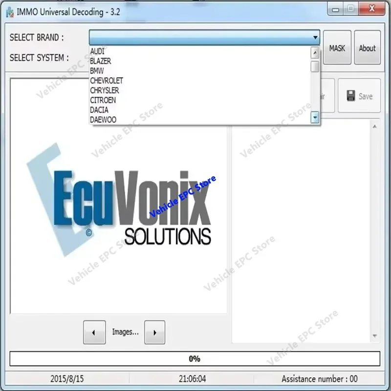 IMMO Universal Decoding 3.2 with free keygen Car diagnostic software link 32GB USB 2021 Hot Sell EcuVonix 3.2 Unlimited Crack
