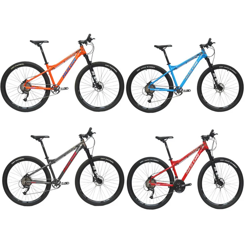 27.5 Inch Mountain Bike Variable Speed Adult Bicycle For Men with 9 Speeds Disc Brakes and Lock Out Front Suspension Bicycles