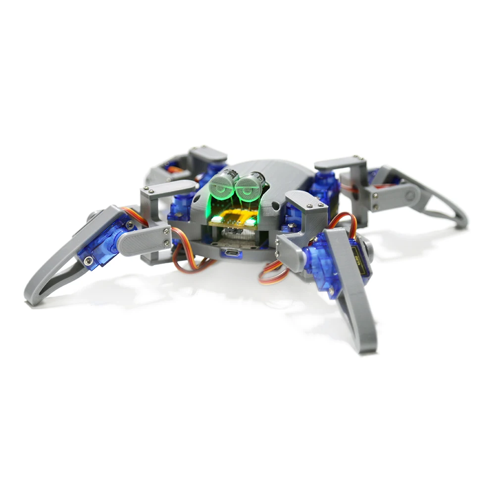 Smart Robot Starter Kit for Arduino Programming Great Fun Spider Robot with ESP8266 WIFI APP Control Education Project Full Kit