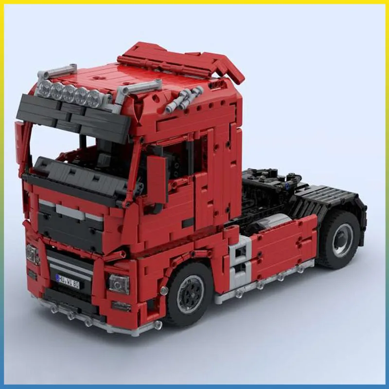 

2025 3-осевой самосвал MOC-55491 Грузовик 1:17 RC Полутрактор Строительные блоки Игрушки Игрушки на день рождения DIY Рождественские подарки