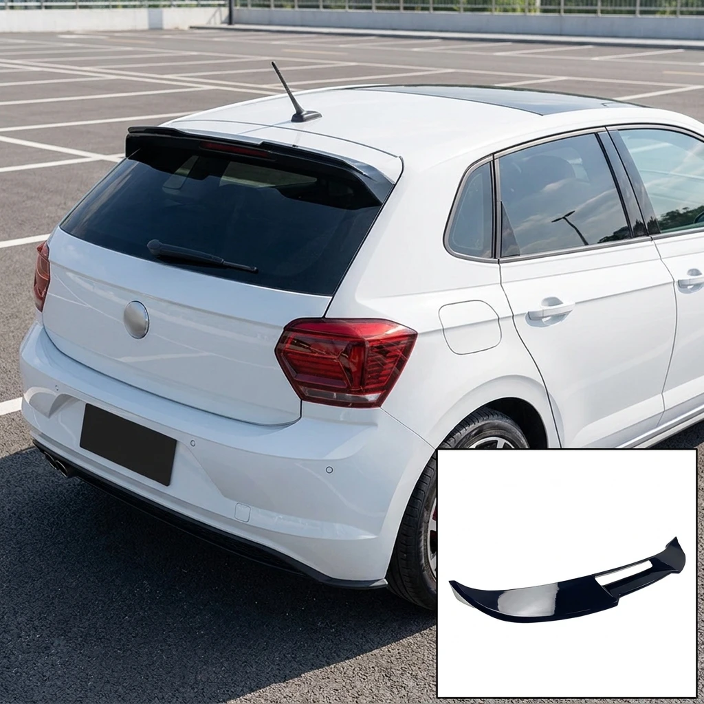 Auto-Modifikation Heckspoiler Klavierlack Exterieur-Dekoration für Volkswagen Polo 6 Mk6 2018-2025