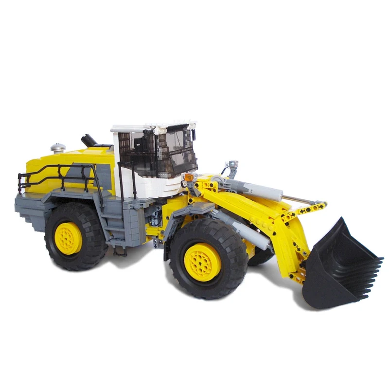 جديد 1603 قطعة مدينة Liebhered L580 رافعة عجل نموذج لتقوم بها بنفسك الأفكار الإبداعية التكنولوجيا لعب اطفال التجمع لغز هدية عيد ميلاد