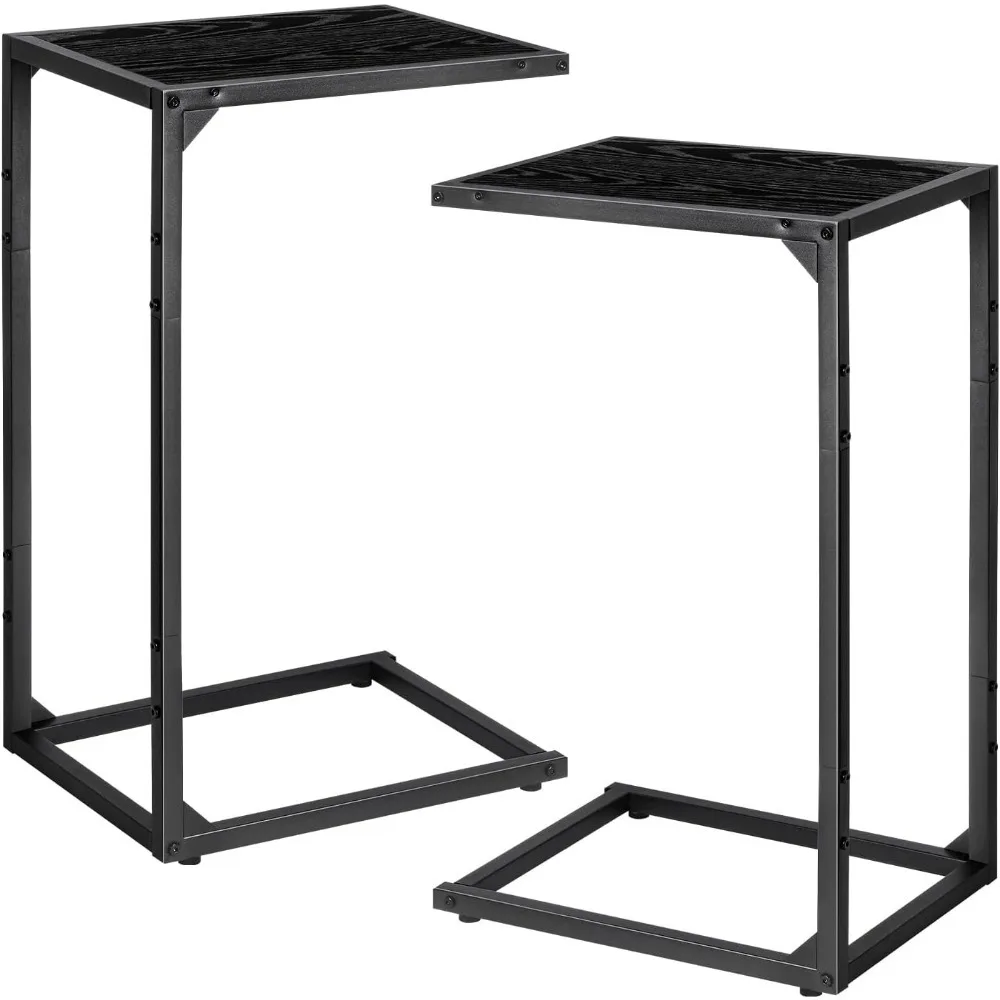 

Набор из 2-х приставной столик в форме буквы C, торцевой столик для дивана, небольшой журнальный чайный столик для гостиной