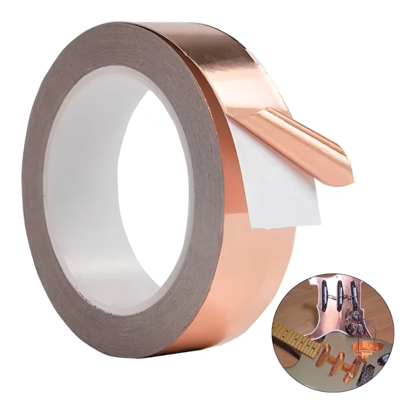  High Conductivity 1inch Copper Foil Tape for Shielding and Guitar Applications Ensuring Noise Proof Operations