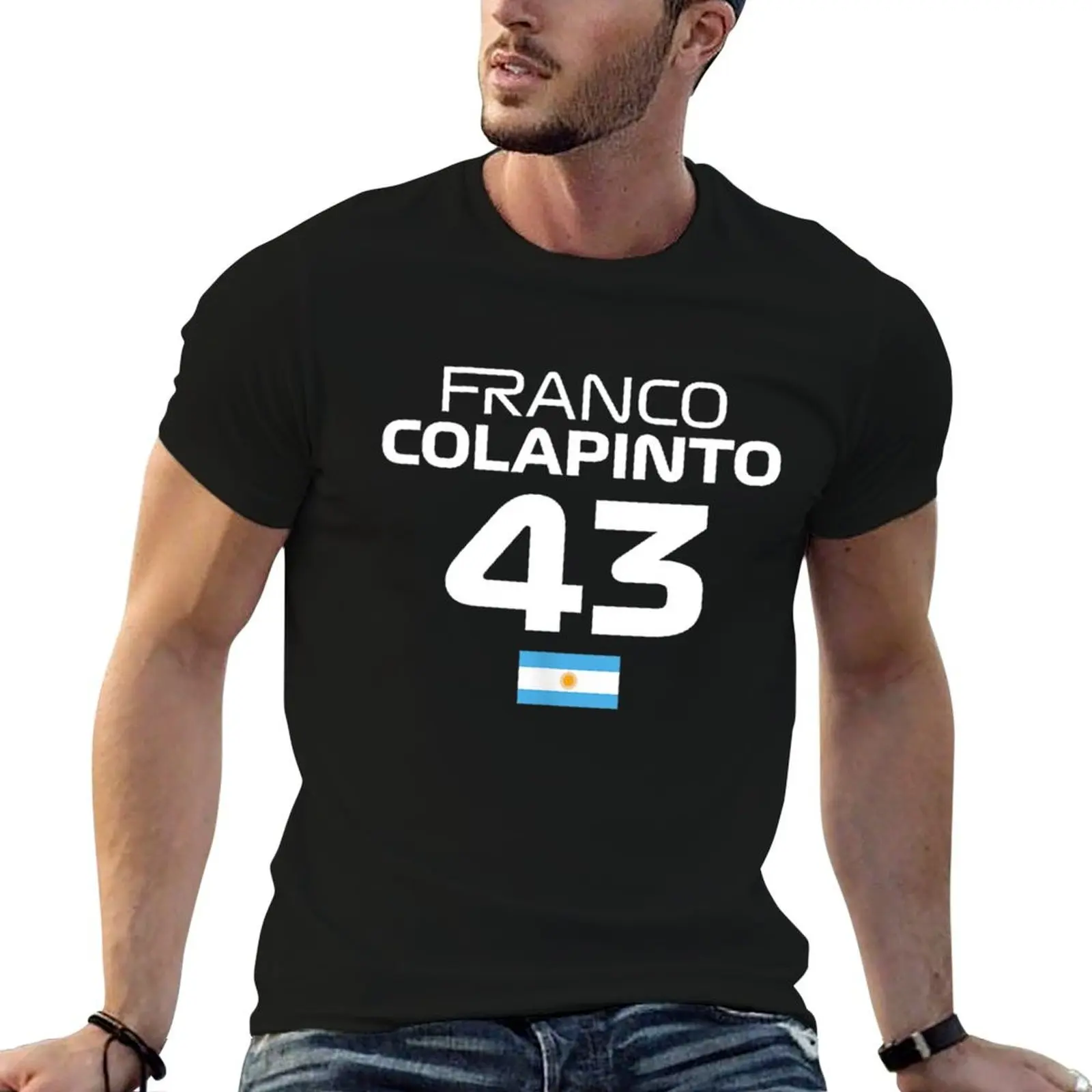 

Races Formula Racing Franco Colapinto T-Shirt man tshirt t shirts for man cotton soft T-Shirt