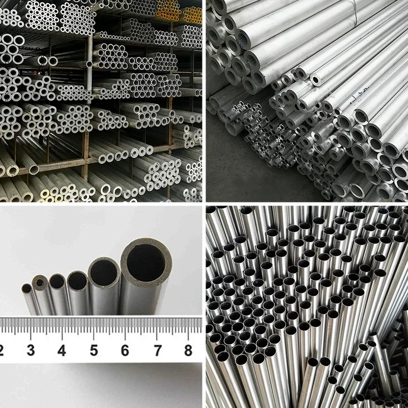 Aluminium rohr 3,5mm Dicke 10-45mm geradlinig 300mm 500mm lang rundes Aluminium legierung srohr