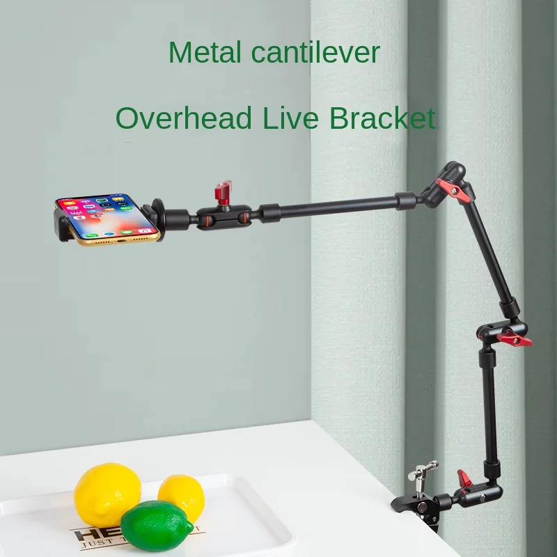 360 Metal 3 Magic Arm With Big Clip Cell Phone Holder Bracket And Tablets IPads Camera Universal Desktop Live Streaming