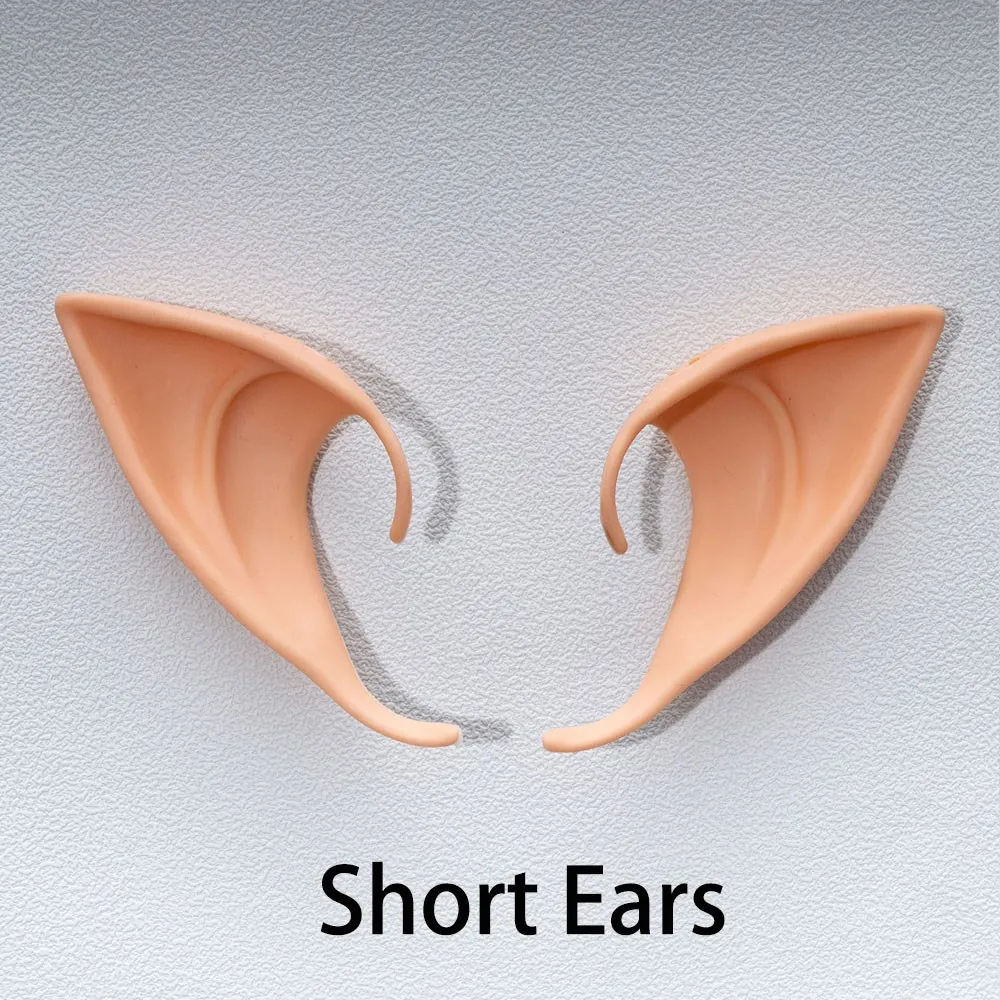 Angel Elf Ears Cosplay Fairy Costume Accessories Prop Latex Ears Halloween Carnival Party Decoration Adult Kids Gift Toys