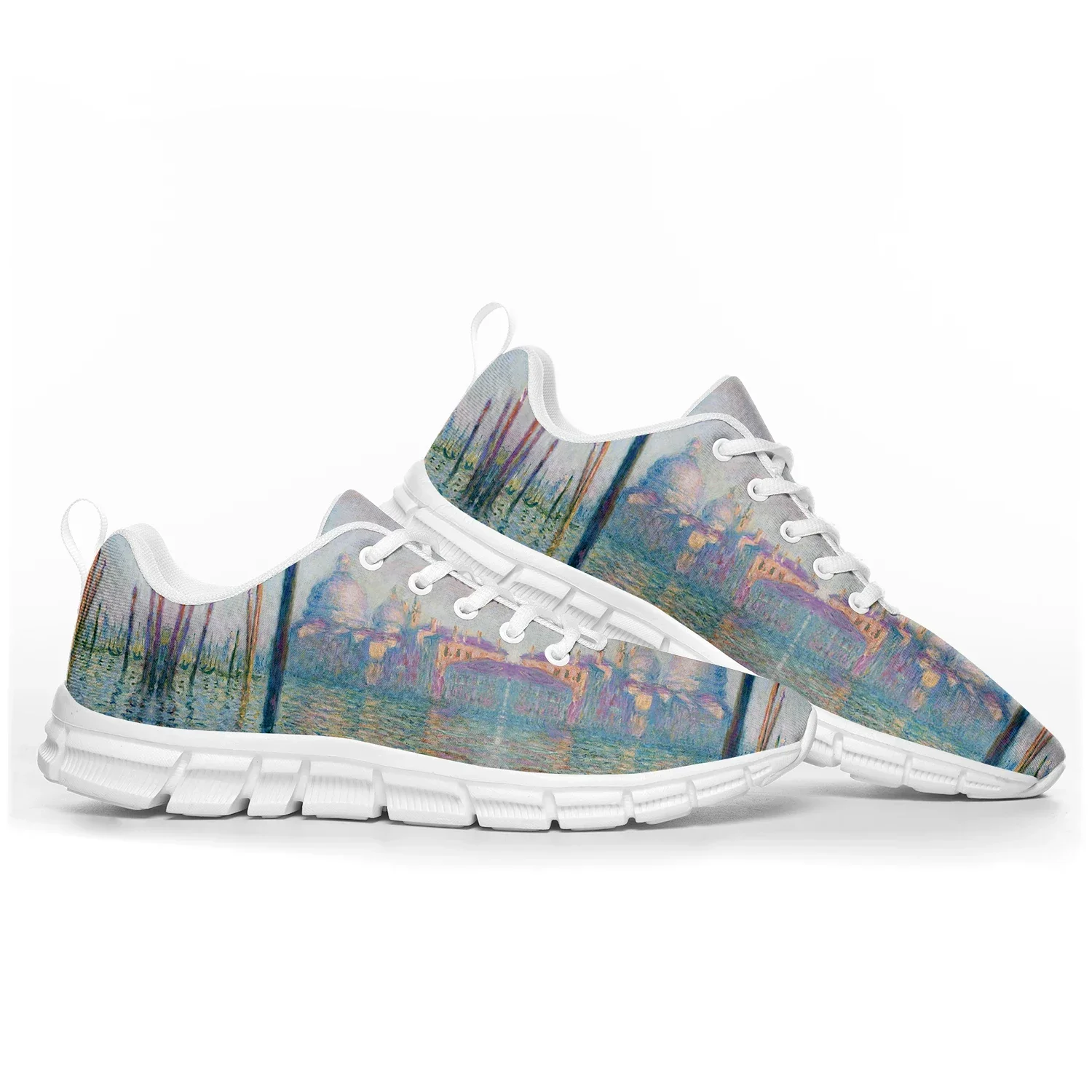Claude Monet Le Grand Canal Sports Shoes Mens Womens Customized Sneakers Casual High Quality Couple White
