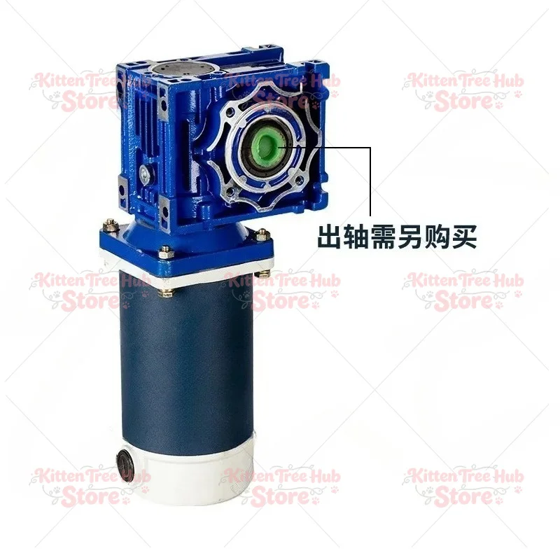 200W Worm Gear DC Gear Motor 12V 24V High Torque Forward and Reverse Rotation RV30 2200RPM Speed Regulating Motor