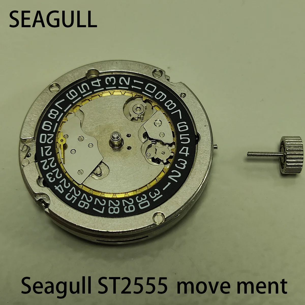 44mm watch Case seagull ST2555 Movement Automatic watch Case Men\'s Watch dial custom logo Watch Replacement Parts no nh35 case