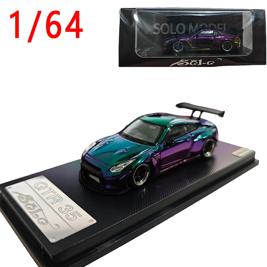 Solo Dicast 1/64 Scale Nissan GTR R35 Alloy Model Car Nissan Play Vehicles Collectible Model Gift