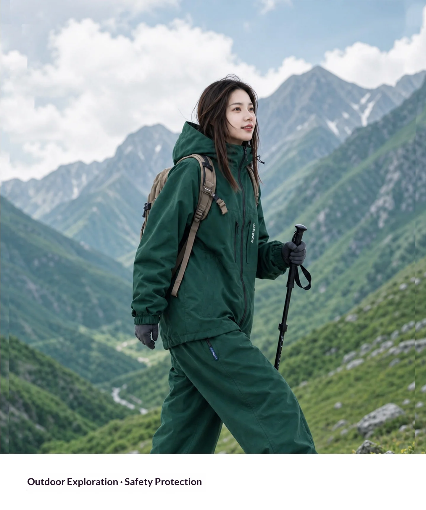 2026 John Snow Unisex 3L Vollständig Versiegelter Skianzug Wasserdicht Winddicht Warm Atmungsaktiv Ski- & Snowboard-Outdoor-Jacke und Hosen-Set – Detail 14