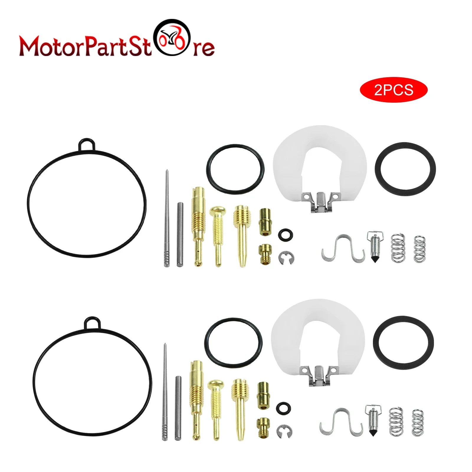 2 Set Carburetor Repair Rebuild Kit 19mm Carb for 50cc-110cc ATV Quad Pit Dirt Bike Go Kart Taotao Buggy Motorcycle