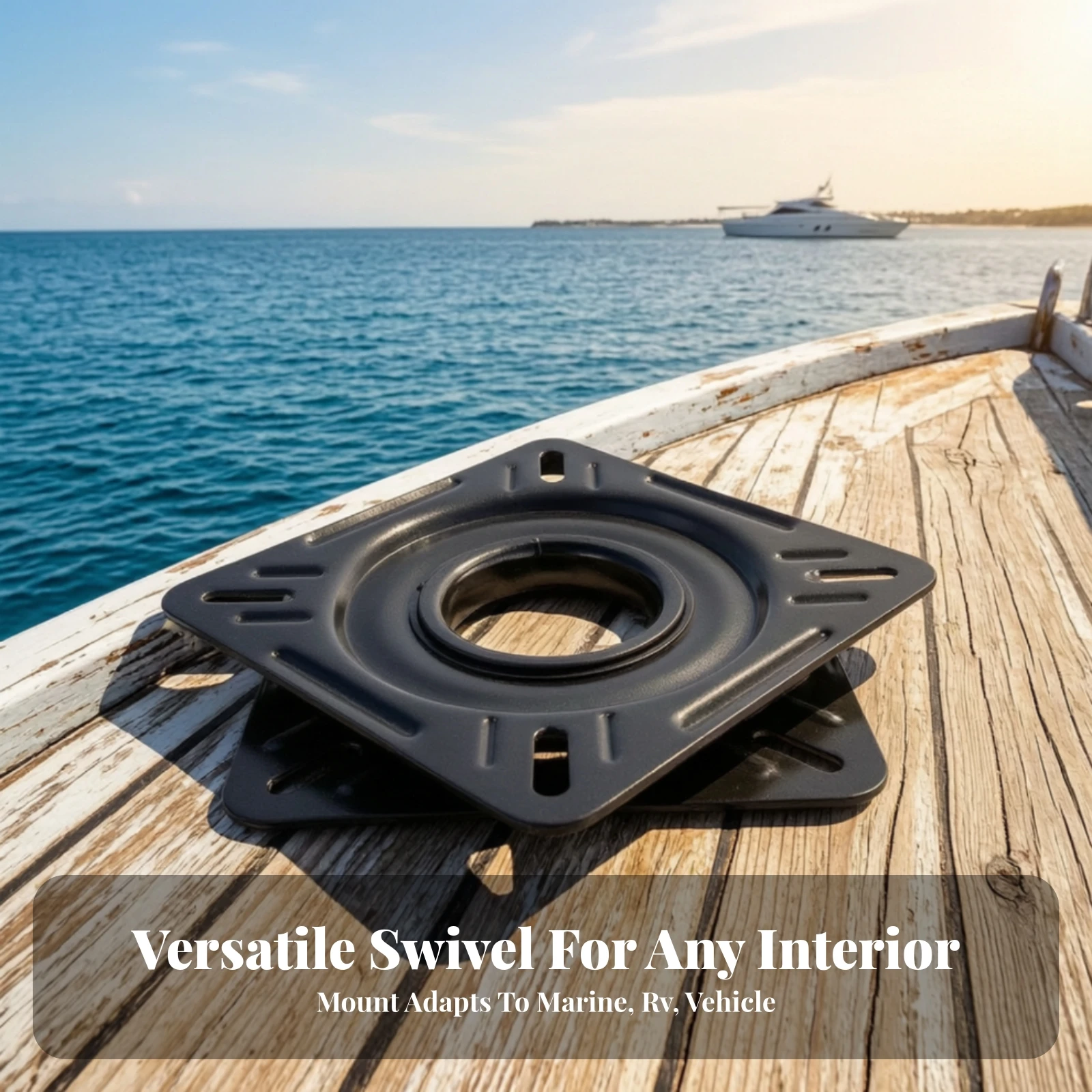 Swivel Base with Quick Release Sturdy Boat Seat Mount with Swivel Plate Hardware Fast for Rv Owners, Yachts