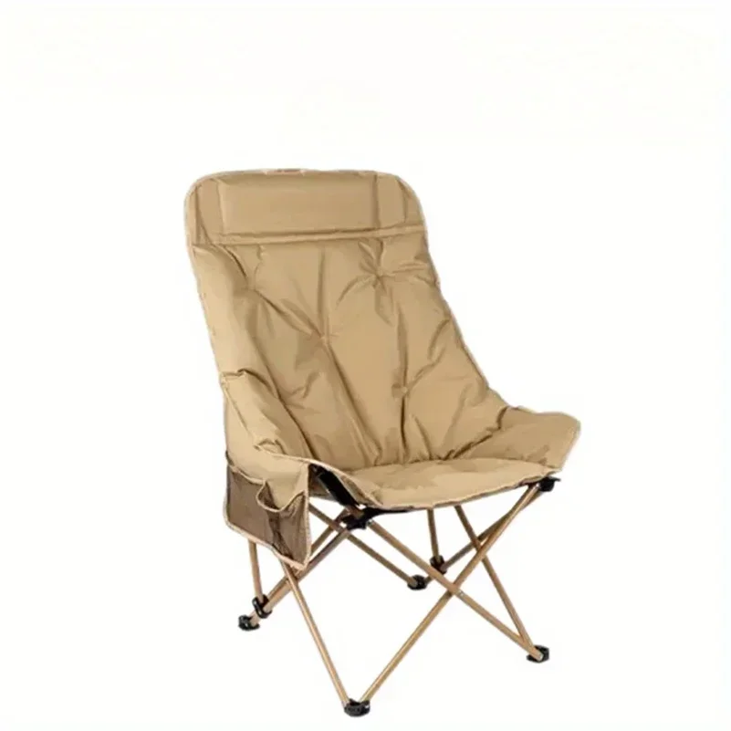 yes1pc high back moon chair outdoor barbecue picnic dining table and chair set portable folding chair