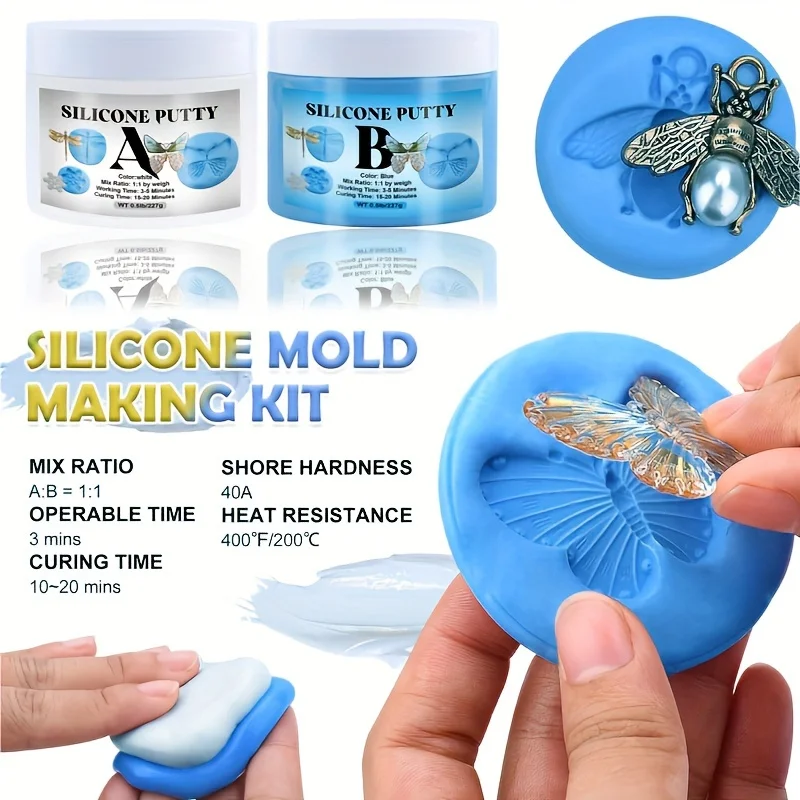 قالب معجون من السيليكون - دائري بتصميم فراشة وزهور، مثالي لإنشاء الحرف اليدوية والديكورات المعقدة، ومستلزمات الصياغة #4