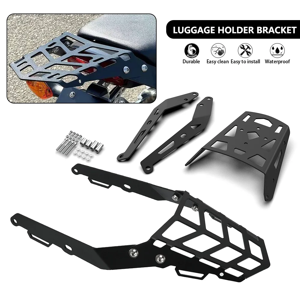 

2024 Motorcycle Rear Luggage Rack Cargo Rack Luggage Holder Bracket Extension Support Shelf For Honda Grom 125 MSX125 2022 2023