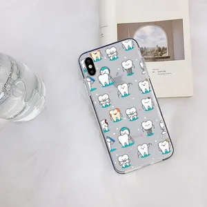 Zahnarztkoffer für iPhone 15 11 12 13 14 Mini Pro Max XR X XS TPU -Hülle Löschen auf 8 7 6 Plus Wenn 2020 11 Hauptverkäufe iPhone -Zahnabdeckungen - №5