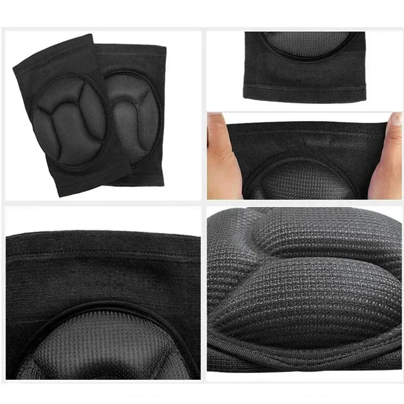 1pc Thickened protection Sports Kneepad Elastic Support Riding Fitness Gear Football Brace Protector NonSlip Pads