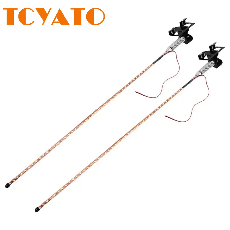 

TCYATO 12-24V universal antenna light decorative LED modified seven-color flowing light flashing navigator light for trucks