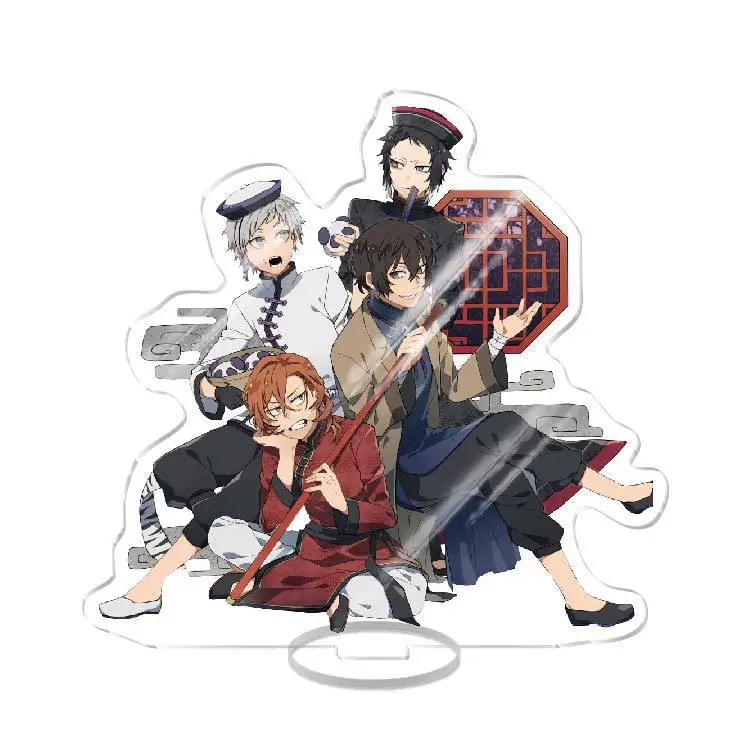 Bungou Stray Dogs Acrylic Stand Dazai Osamu Nakajima Atsushi Akutagawa Ryunosuke Desktop Decoration Anime Collectible Keychain