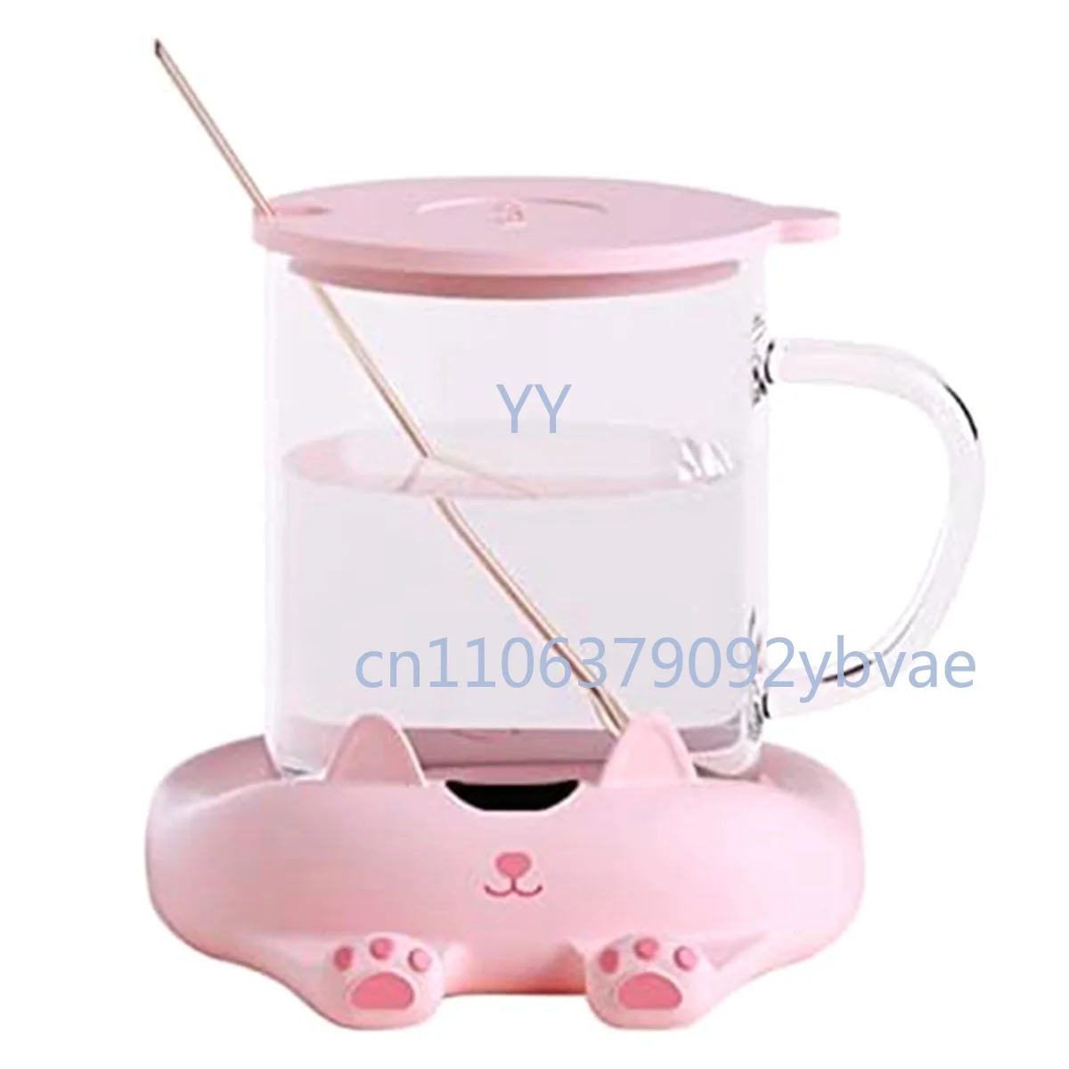 Cup Warmer Coffee Thermal Coaster with 3 Adjustable Temperatures Max 75℃ Heat Preservation Heating Coaster