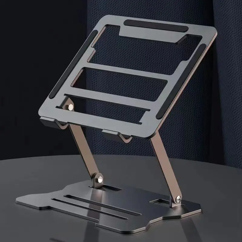 Metal notebook bracket Steel lifting convenient heightening frame base Folding heat dissipation computer bracket