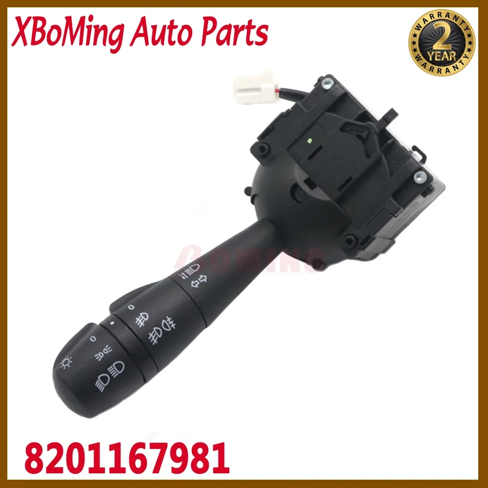 8201167981 Car Steering Column Switch Turn Signal Indicator Headlight Switch For Renault Dacia LOGAN 8201590638 255401303R