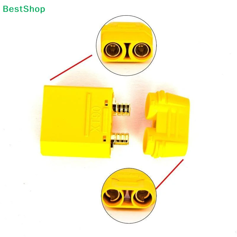1/3 Sets Welding Terminal Connector High Current XT90H Male Female Connector With Cover For Lithium Polymer Battery Model
