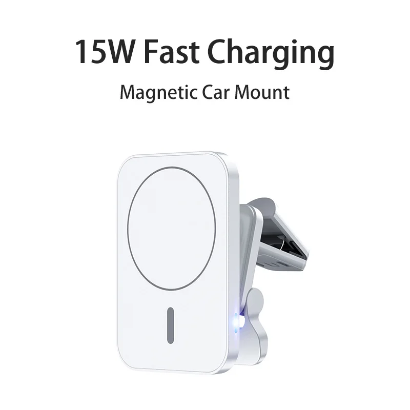 

15W Magnetic Wireless Chargers For iPhone 14 13 12 Car Magnet Mount Phone Holder Fast Charging Station Air Vent Stand