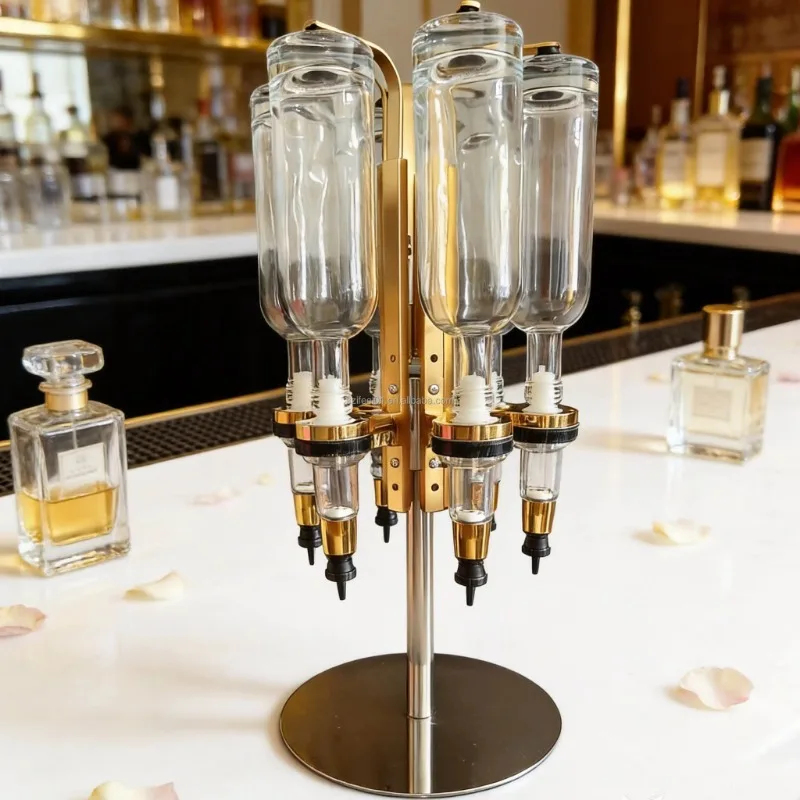 Rotating Perfume Dispenser Bar Counter Rotating Rack Cabinet 375ml Bottled Perfume Store Furniture Display Rack