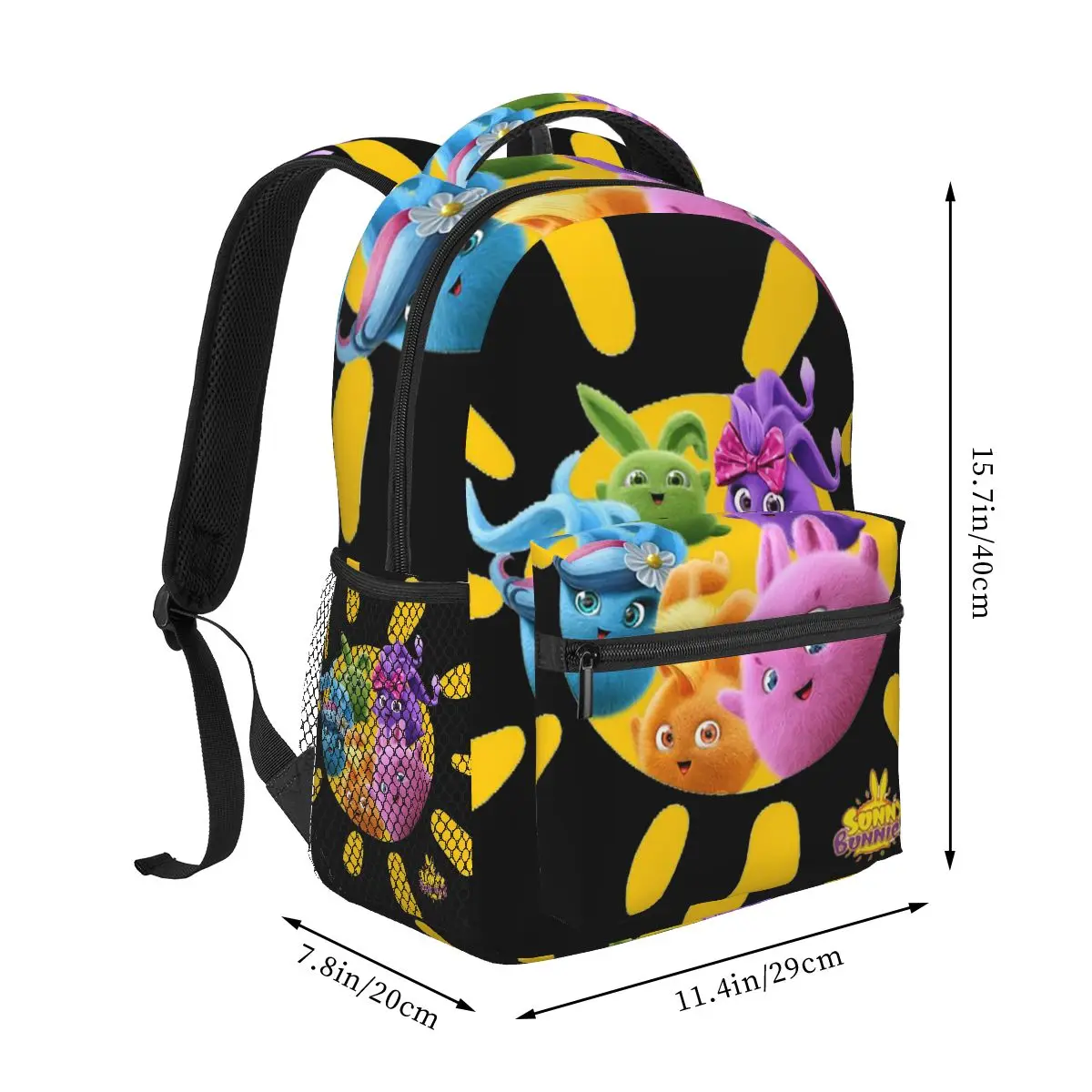 Sunny Bunnies Backpacks Boys Girls Bookbag Children School Bags Cartoon Laptop Rucksack Shoulder Bag Large Capacity