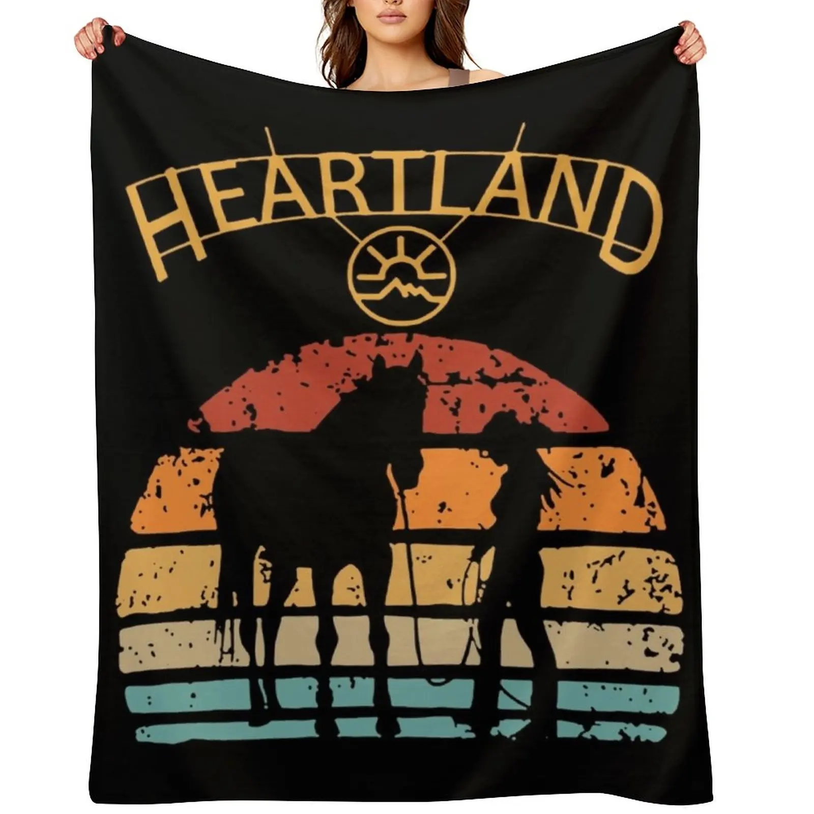 

Heartland Throw Blanket Tourist Beach heavy to sleep Soft Big Blankets
