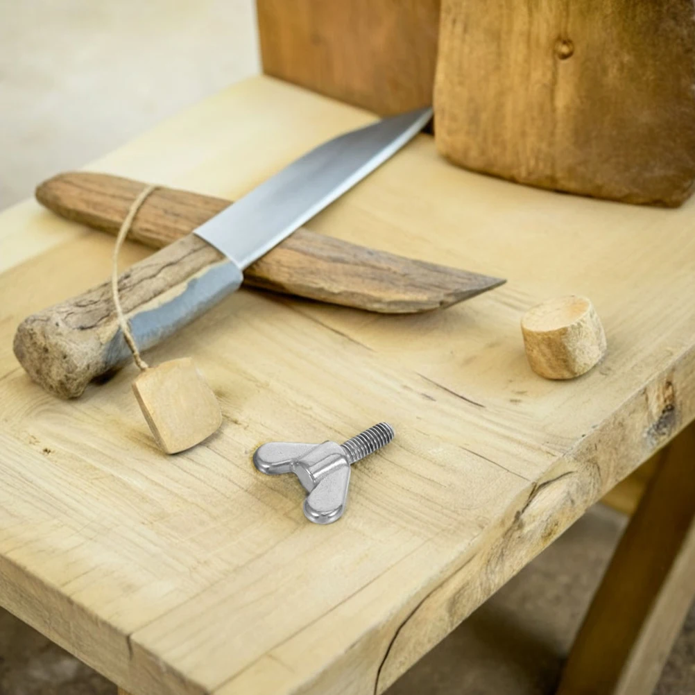 

3pcs Stainless Steel Butterfly Bolts M6 Screws For Flagpole Base Hardware Fasteners Wing Nut Screw Machine Screws Kit