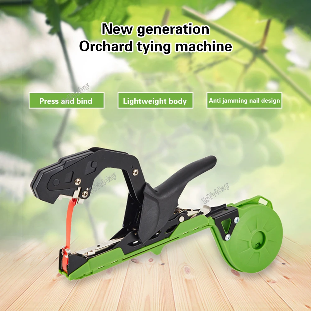 

Plant Tying Machine Plant Branch Hand Tying Binding Machine with Garden Vine Tying Tape Vineyard Tool Plant Tape Gun Garden Tool