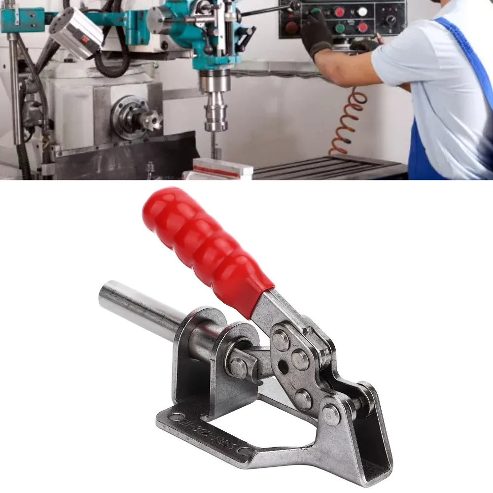 Heavy Adjustable Toggle Clamp Anti-Slip Silver Push Pull Toggle Clamp Quick Release Toggle Clamp Welding