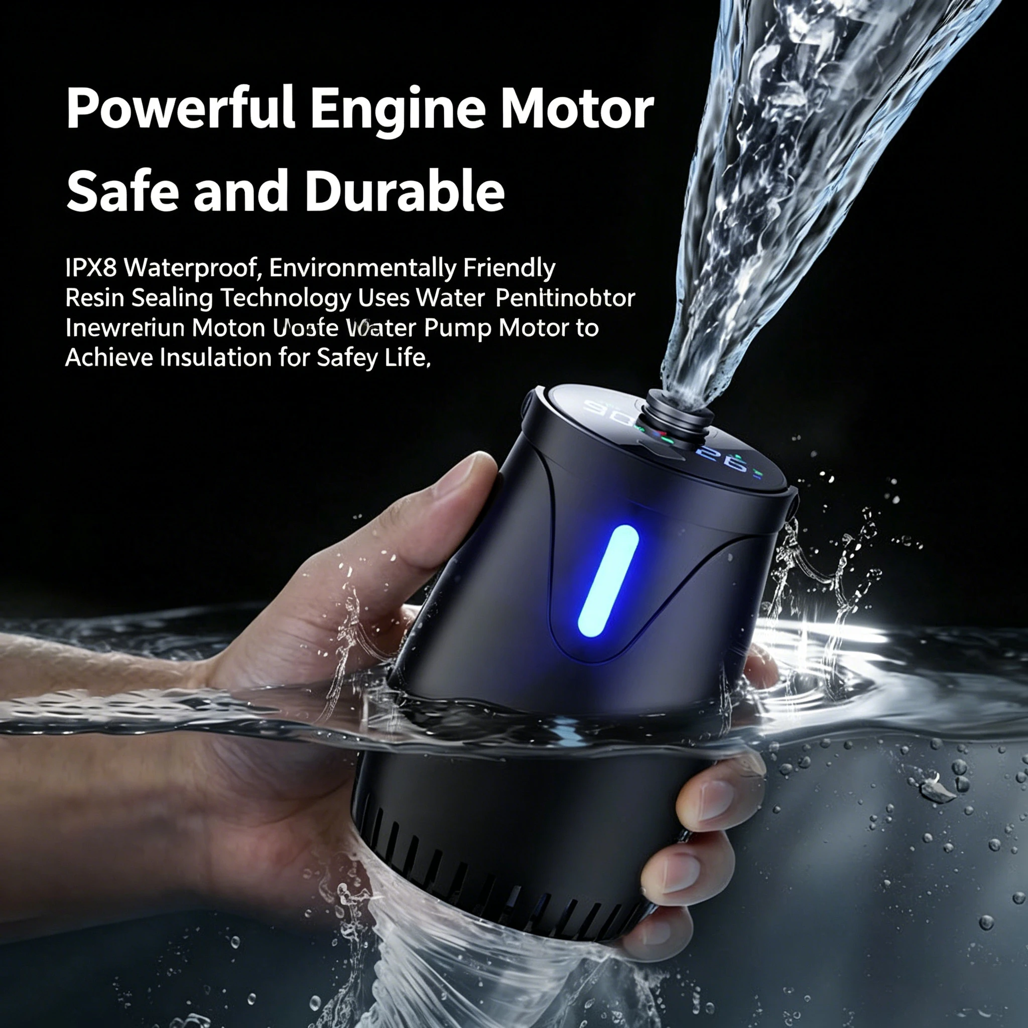 

Rechargeable Portable Shower 8000mAh Battery Operated Camping Shower Pump IPX8 Waterproof With No-Drill Bracket For Outdoor Use