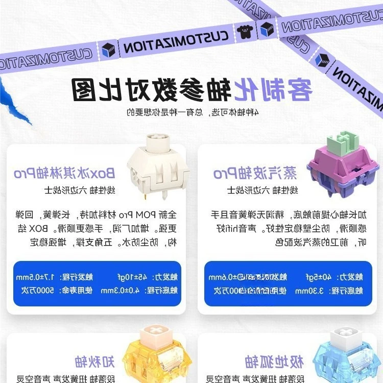 GASKET wireless da gioco personalizzato meccanico Hot Swap Polar Bluetooth 8proV2