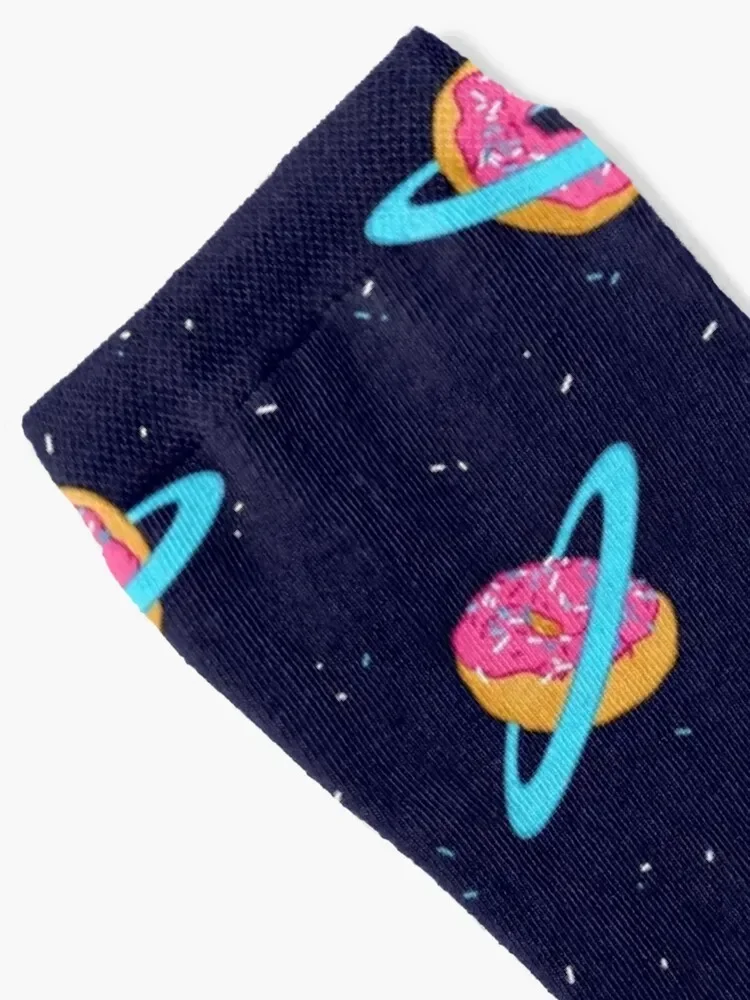 Sugar rings of Saturn Socks snow Running happy Socks For Women Men's