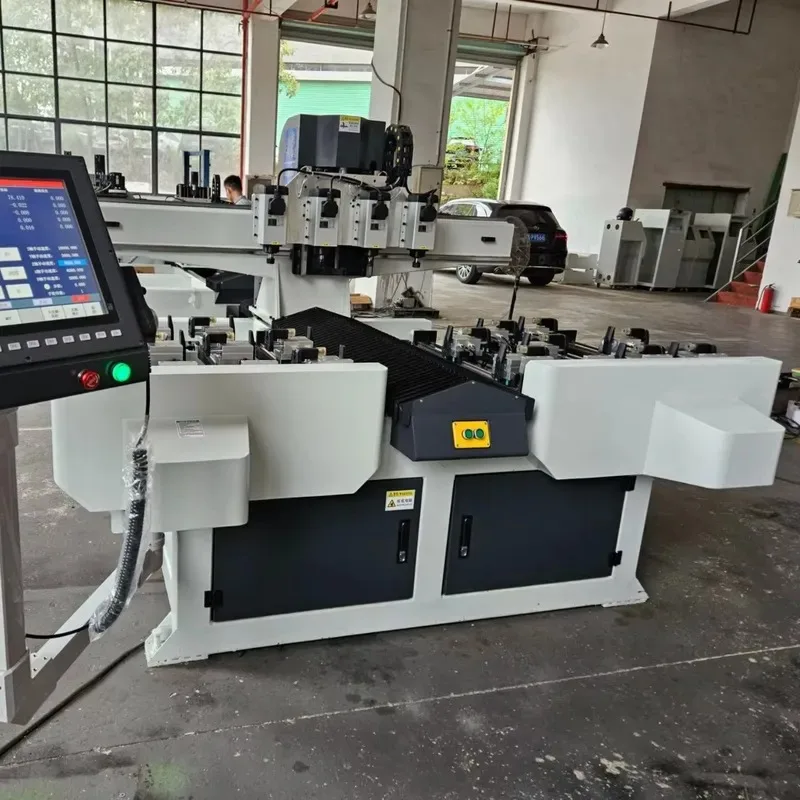 Square Tenon and Groove Machine with Turning Fixture CNC Double Process Woodworking Machinery for Furniture Making
