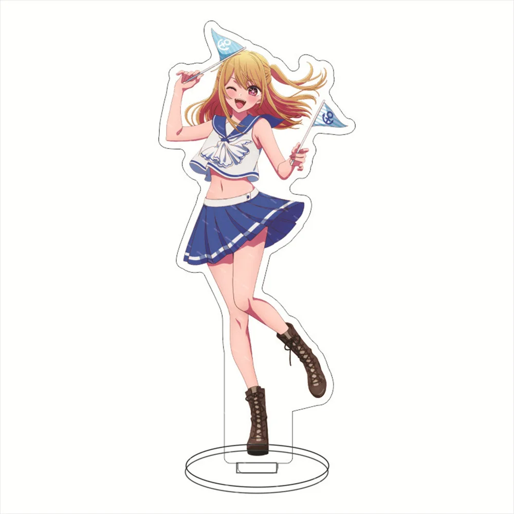 Anime Figure Oshi No Ko Acrylic Stand Gorou Akuamarin Hoshino Ai Rubii Sarina Standing Model Plate Desk Display Ornament Gifts