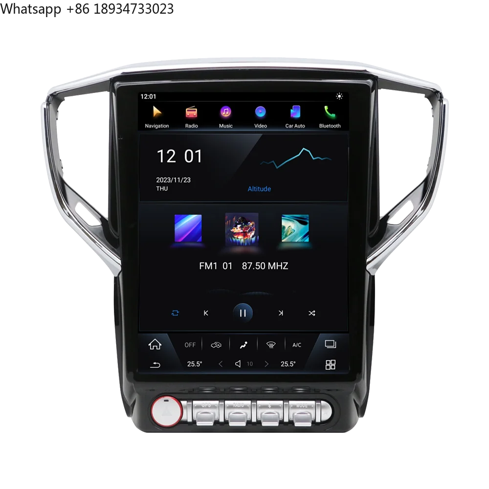 

12,1-дюймовый автомобильный радиоприемник Android 13 для Maserati Ghibli 2014-2019, GPS-навигация, мультимедийный плеер, автоматический беспроводной Carplay HD-экран